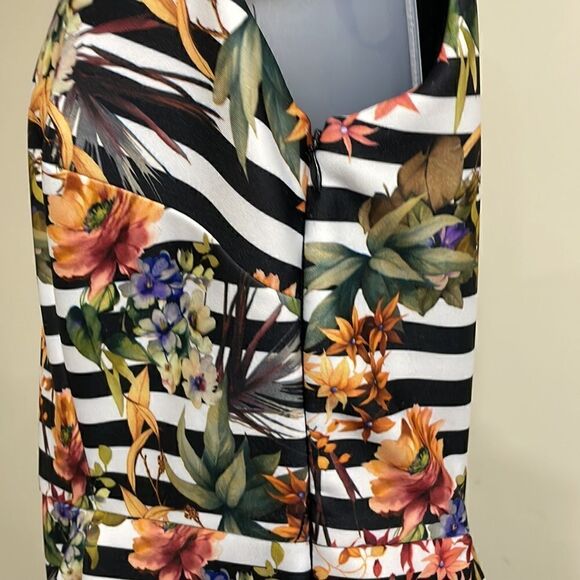 NWOT Chetta B striped floral dress.  Size 6 S small - Picture 7 of 13